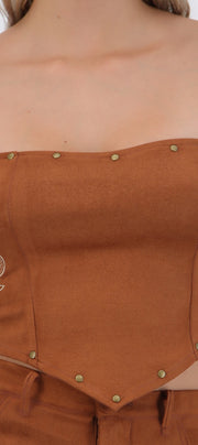 Top crop detalle bordados