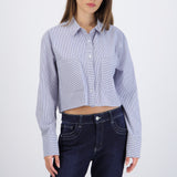 Camisa crop rayada