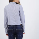 Camisa crop rayada
