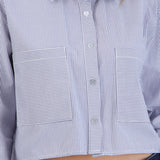 Camisa crop rayada