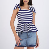 Top rayas marineras