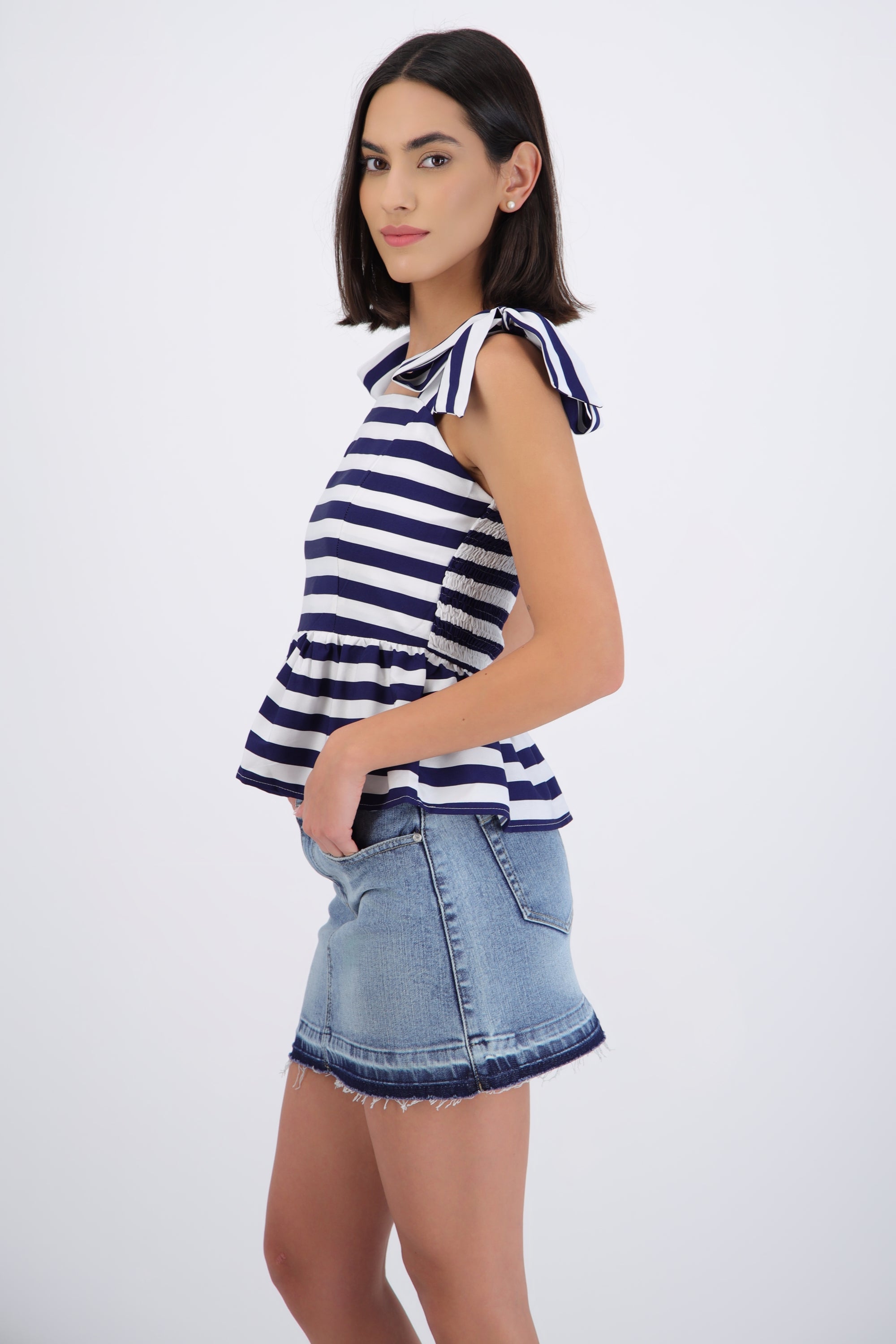 Top rayas marineras