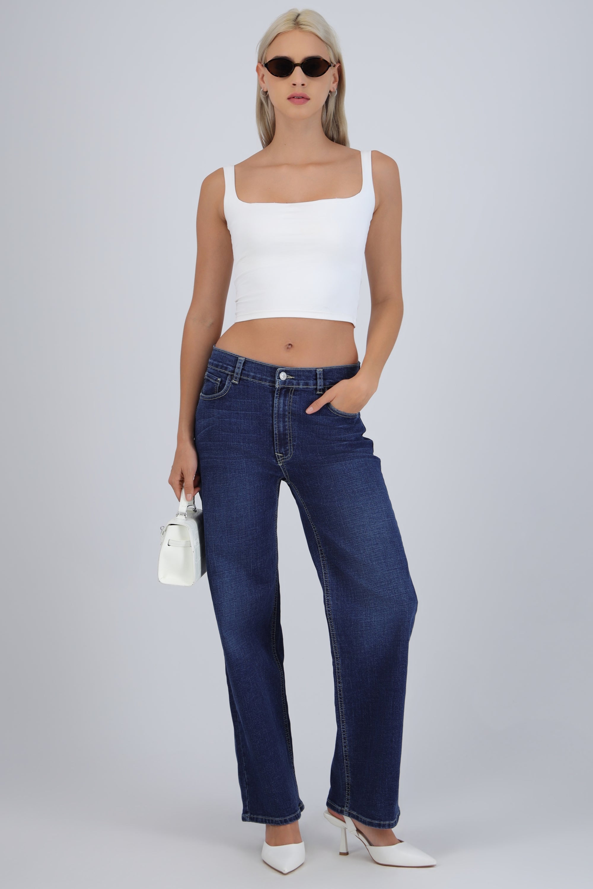 Jeans straight wide
