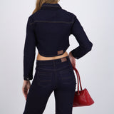Chamarra denim crop
