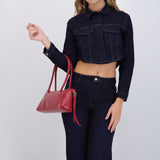 Chamarra denim crop