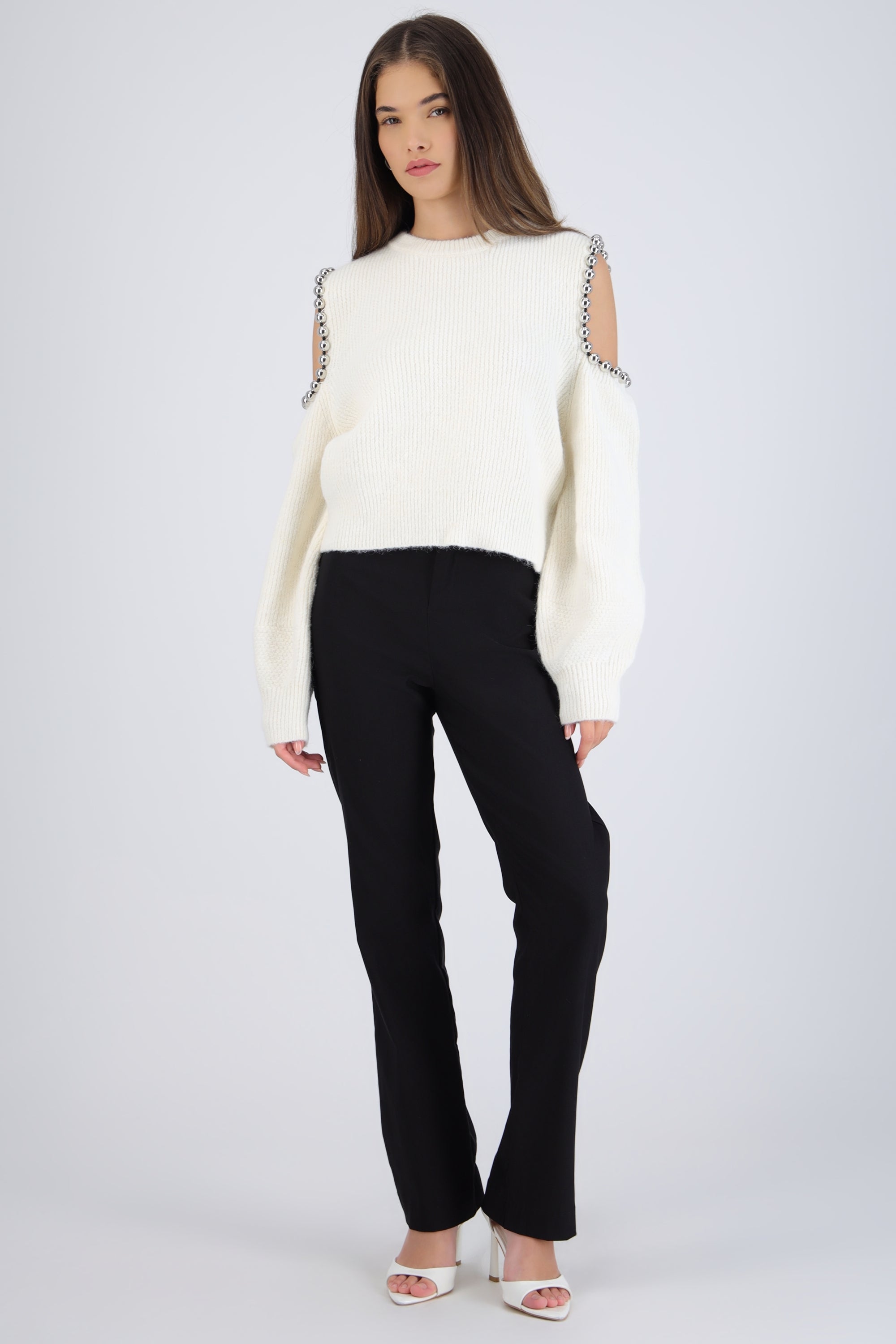 Pantalón liso flare