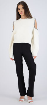 Pantalón liso flare