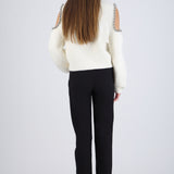 Pantalón liso flare