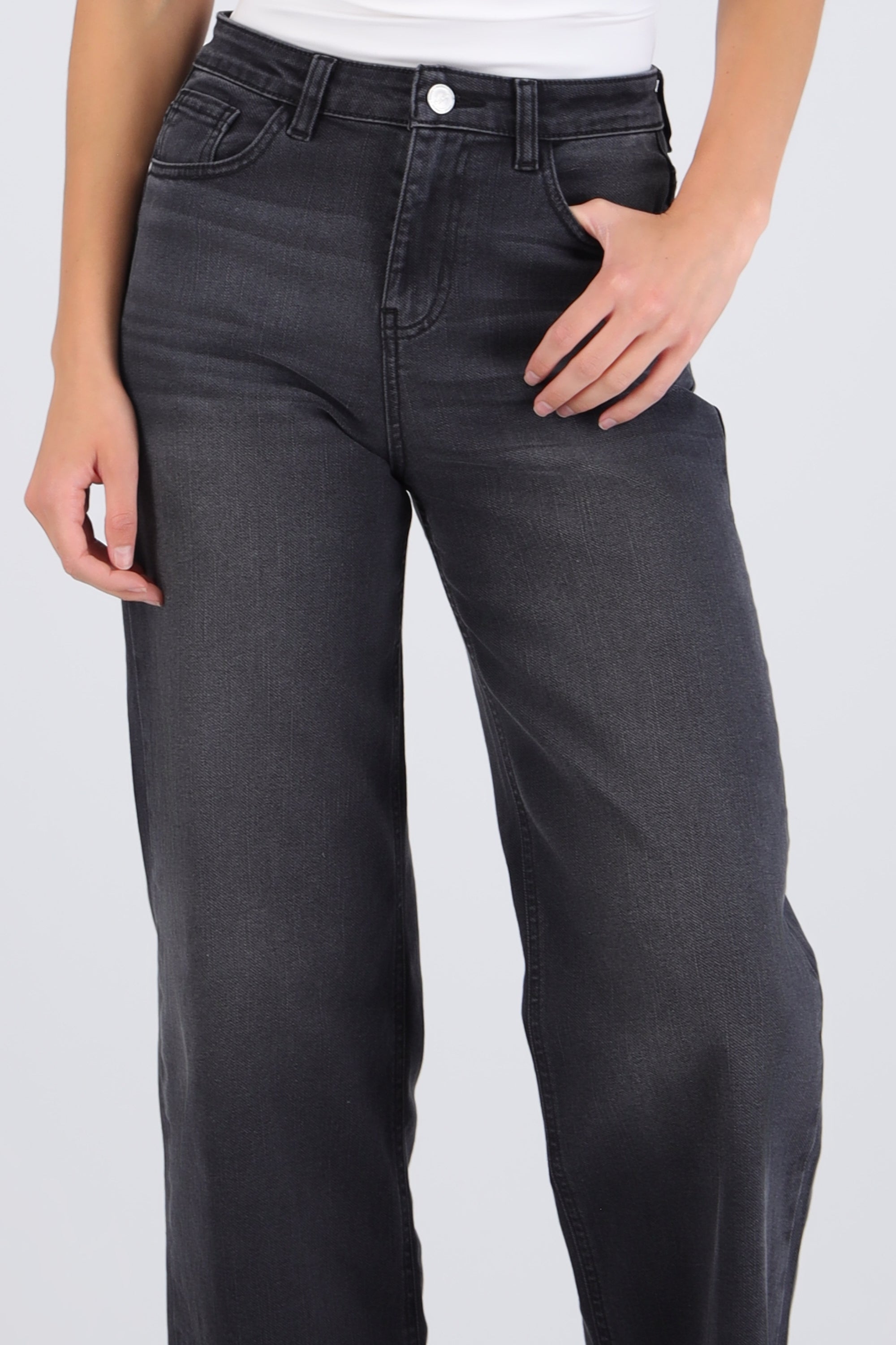 Jeans straight amplio