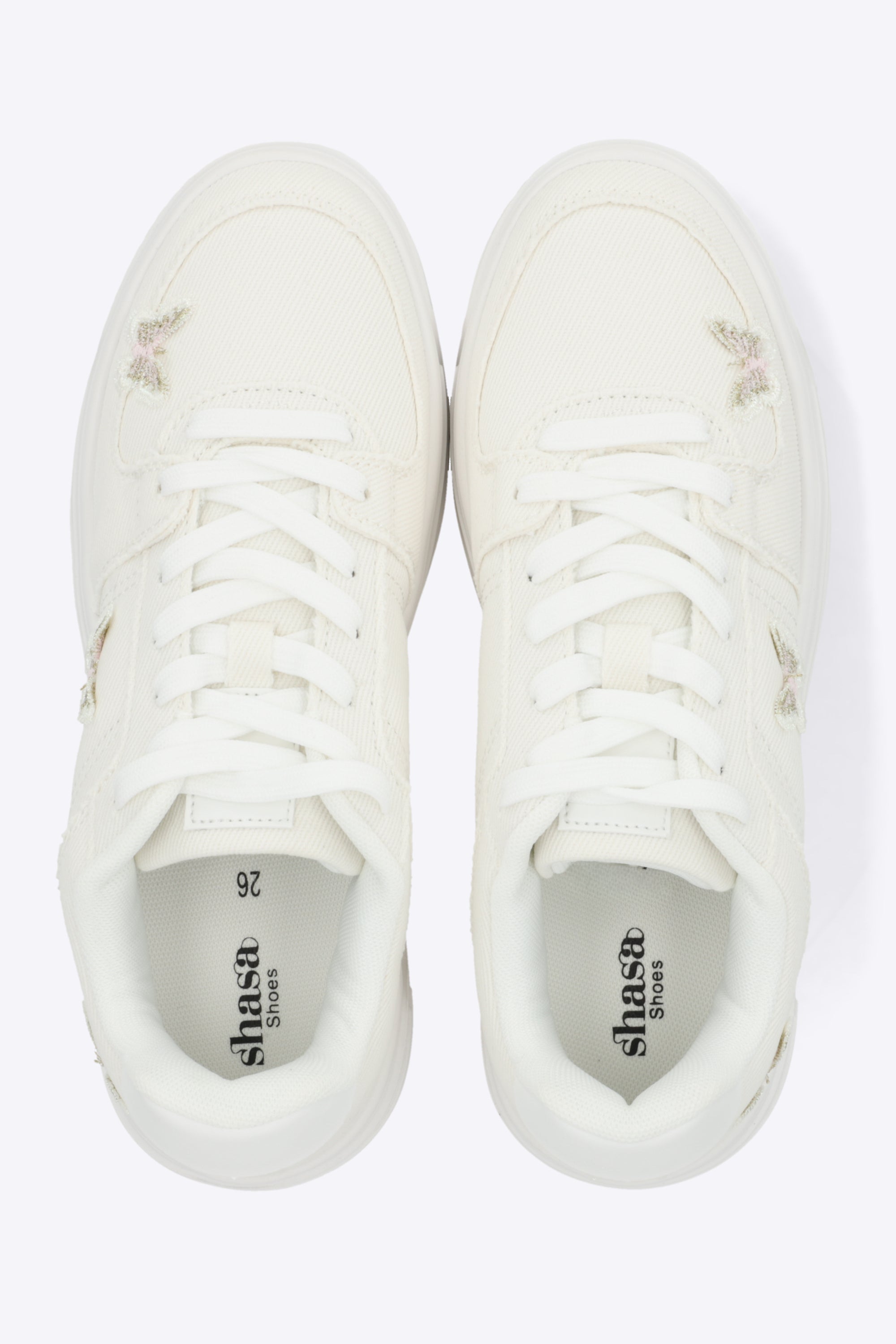 Tenis causal denim mariposas