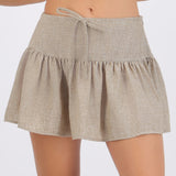Falda mini olan detalle moño