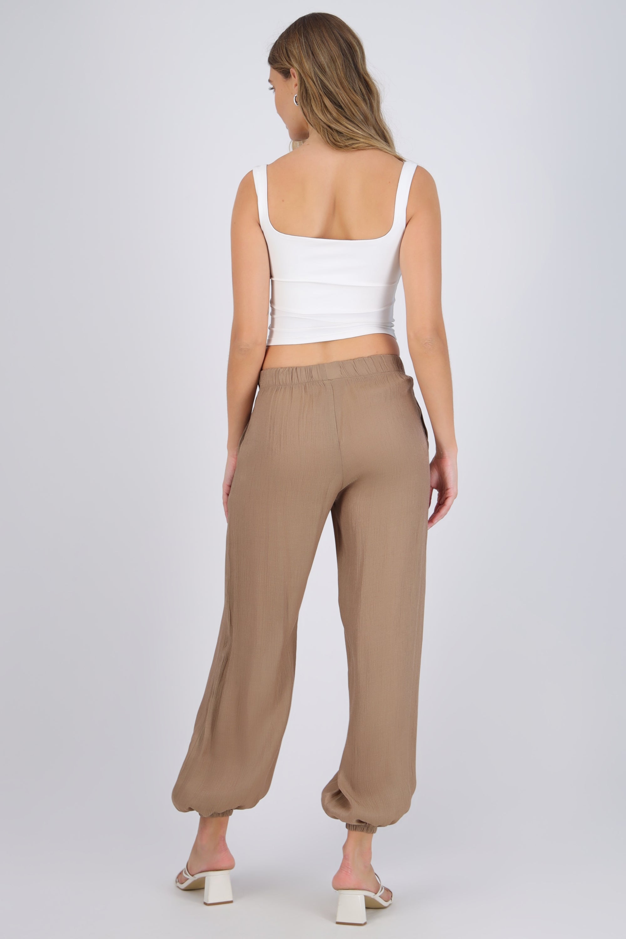 Pantalón globo detalle jareta