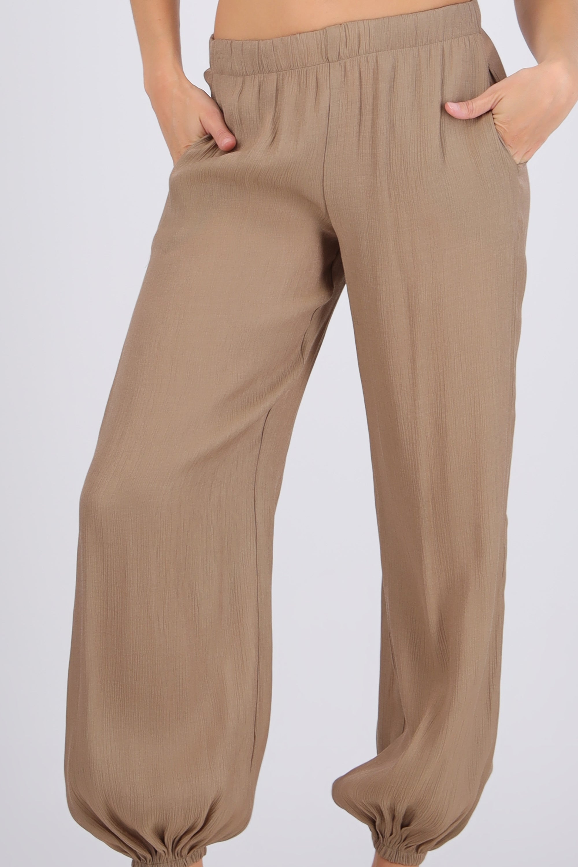 Pantalón globo detalle jareta