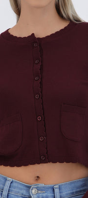 Cardigan bolsas detalle onda