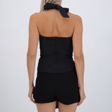 Top halter detalle pinzas