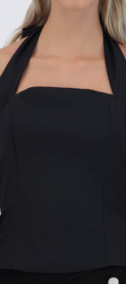 Top halter detalle pinzas