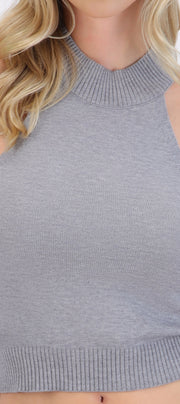 Chalecto halter cuello alto