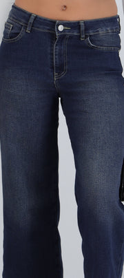 Jeans cropped amplios