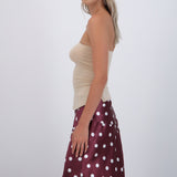 Top bandeau fruncido con aberturas
