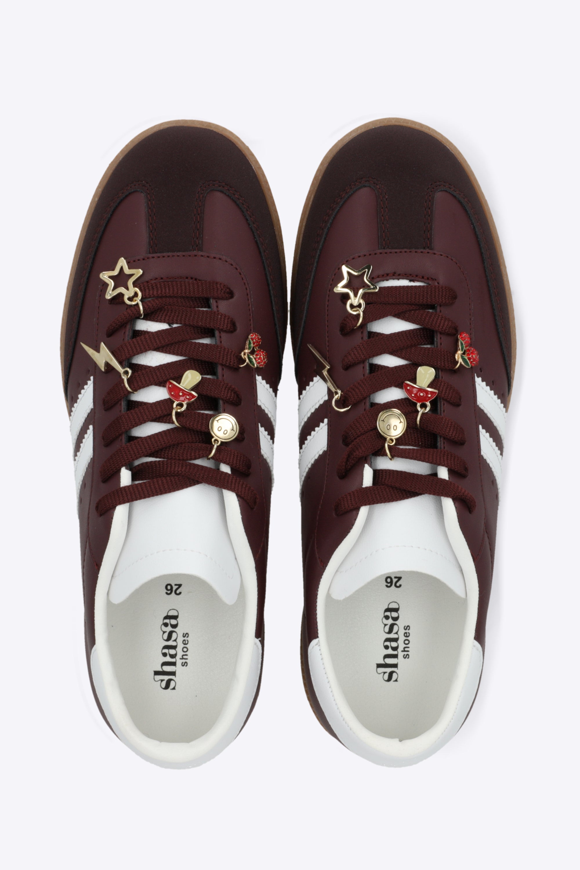 Tenis dos lineas con charms