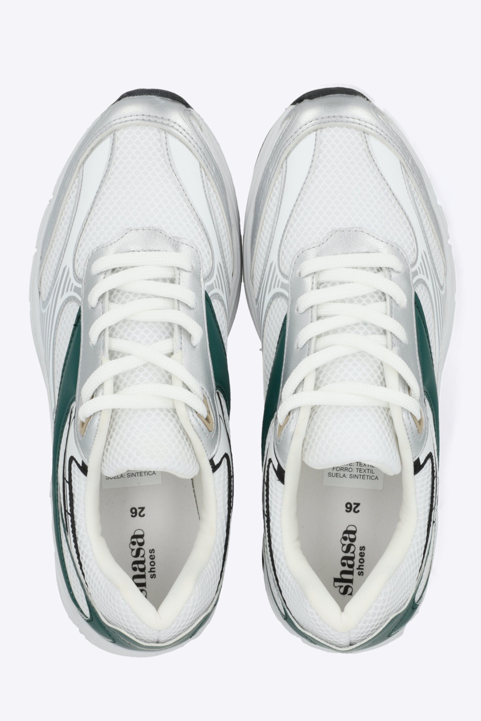 Tenis runner lineas asimetricas