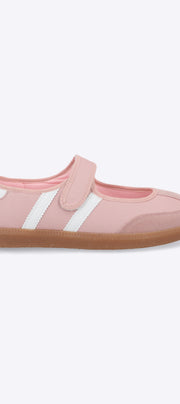 Tenis flat dos lineas satin