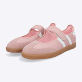 Tenis flat dos lineas satin