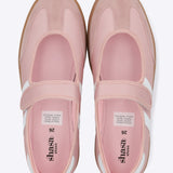 Tenis flat dos lineas satin