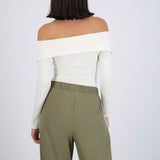 Bodysuit off shoulder tacto tela