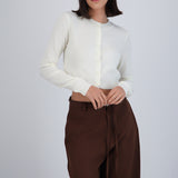 Cardigan botones cuello redondo
