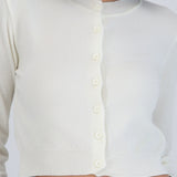 Cardigan botones cuello redondo
