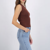 Top one shoulder tejido