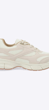 Tenis runner lineas durazno
