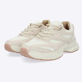 Tenis runner lineas durazno