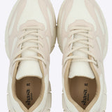 Tenis runner lineas durazno