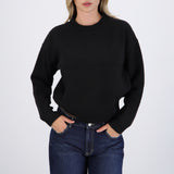 Suéter cuello redondo textura suave