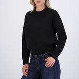 Suéter cuello redondo textura suave