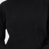 Suéter cuello redondo textura suave