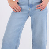 Jeans cropped desgaste