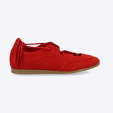 Tenis flat agujeta cruzada