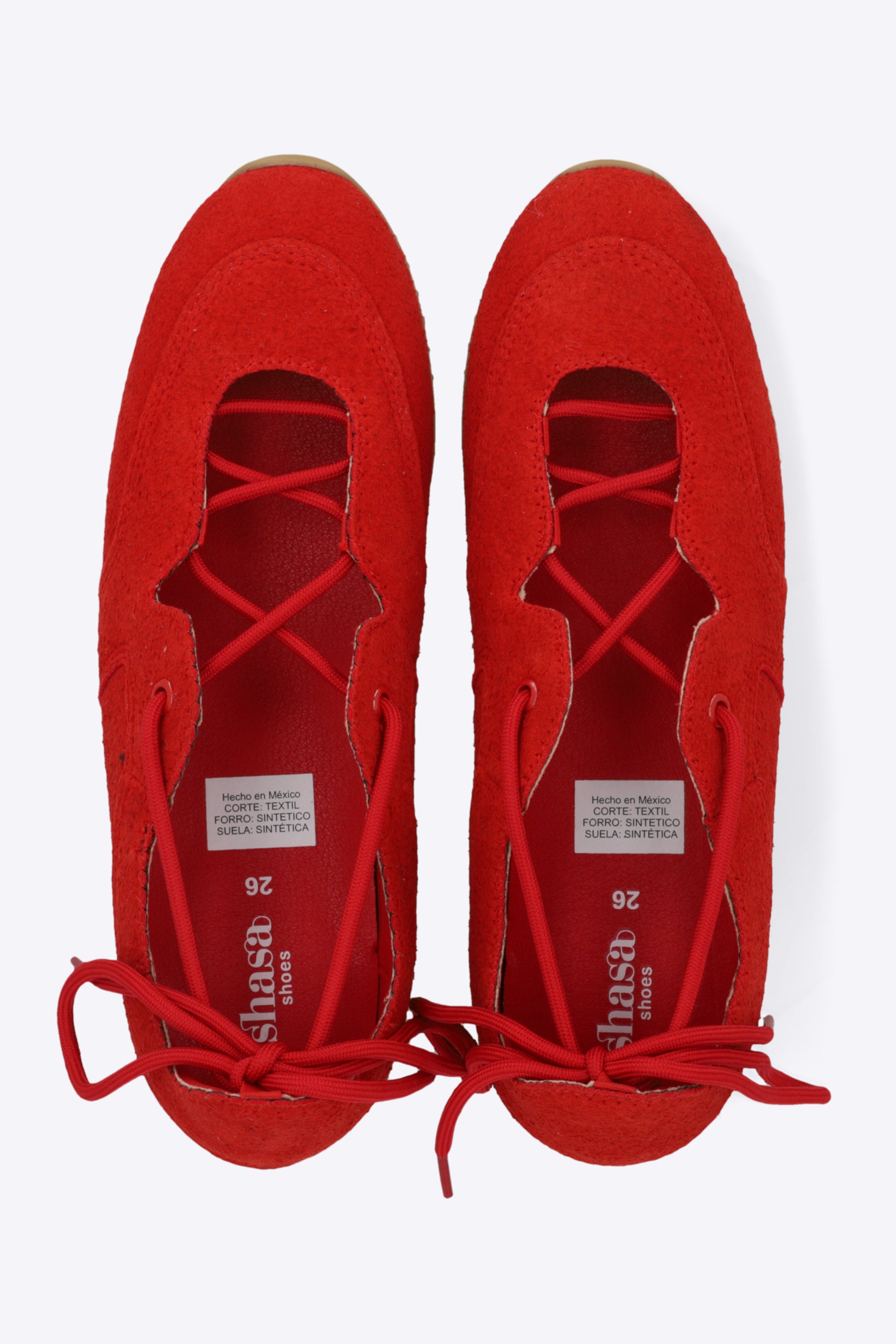 Tenis flat agujeta cruzada