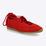 Tenis flat agujeta cruzada