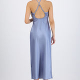 Vestido halter detalle encaje