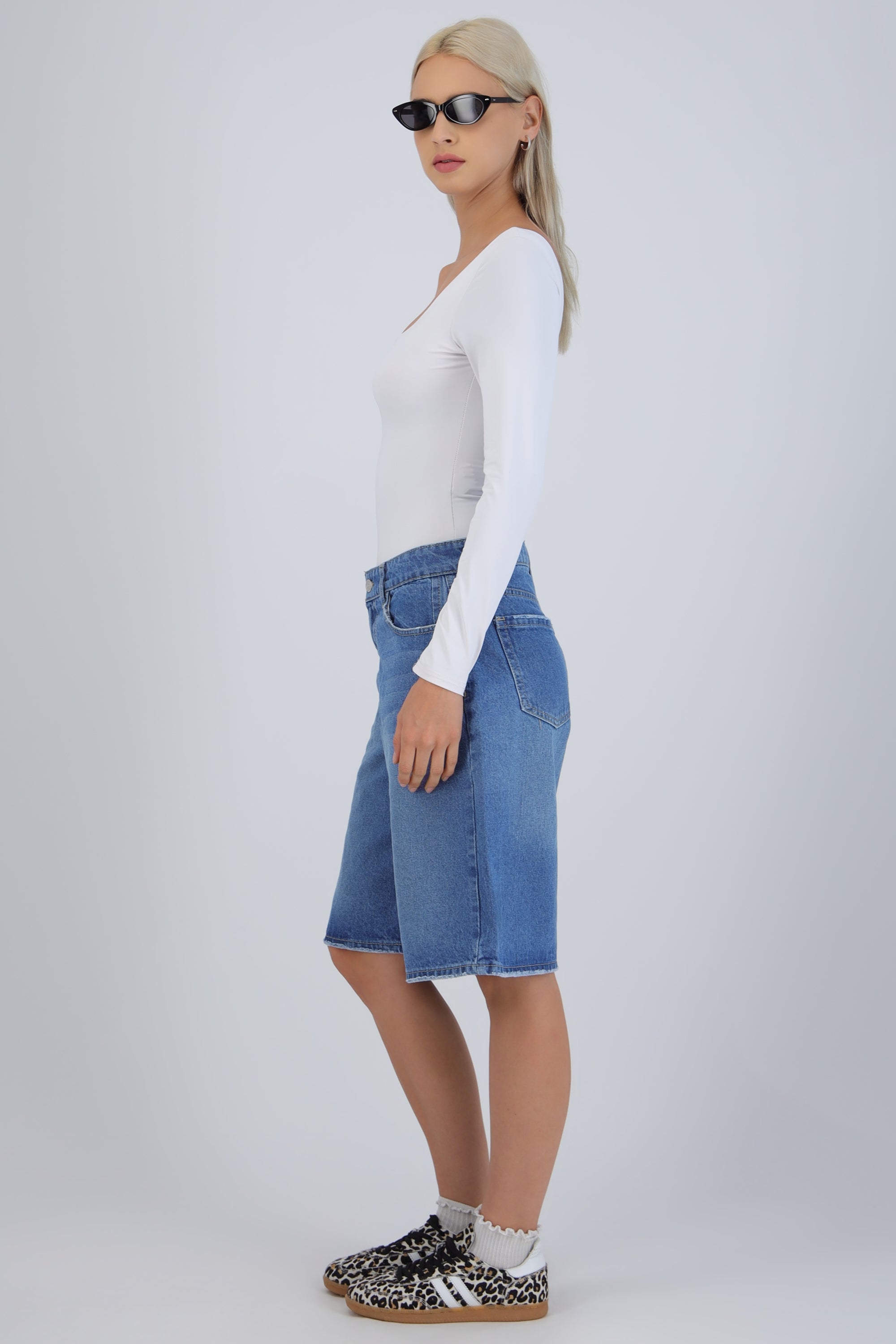 Denim jorts básicos