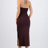Vestido halter bodycon