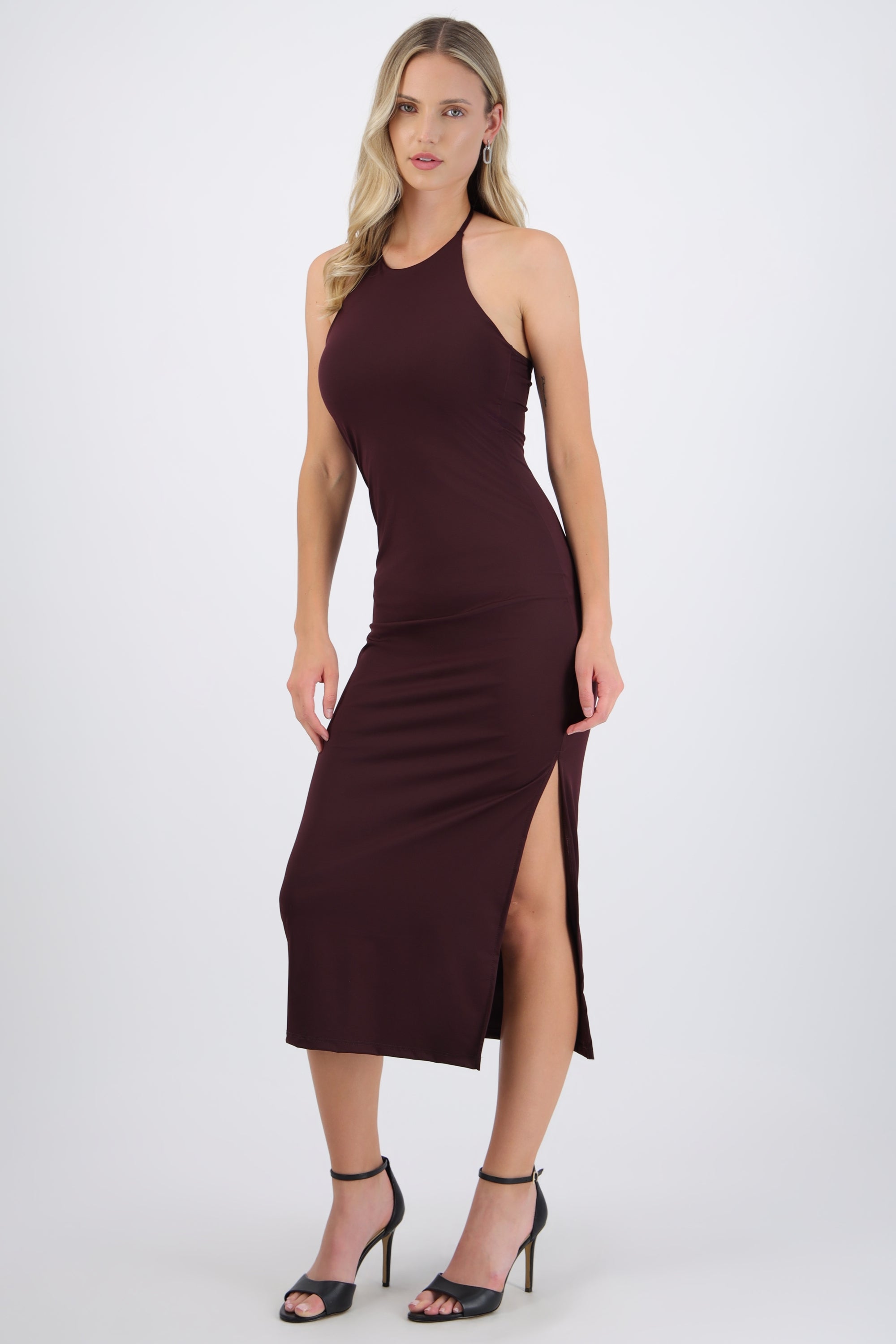 Vestido halter bodycon