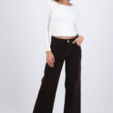 Jeans wide leg straight