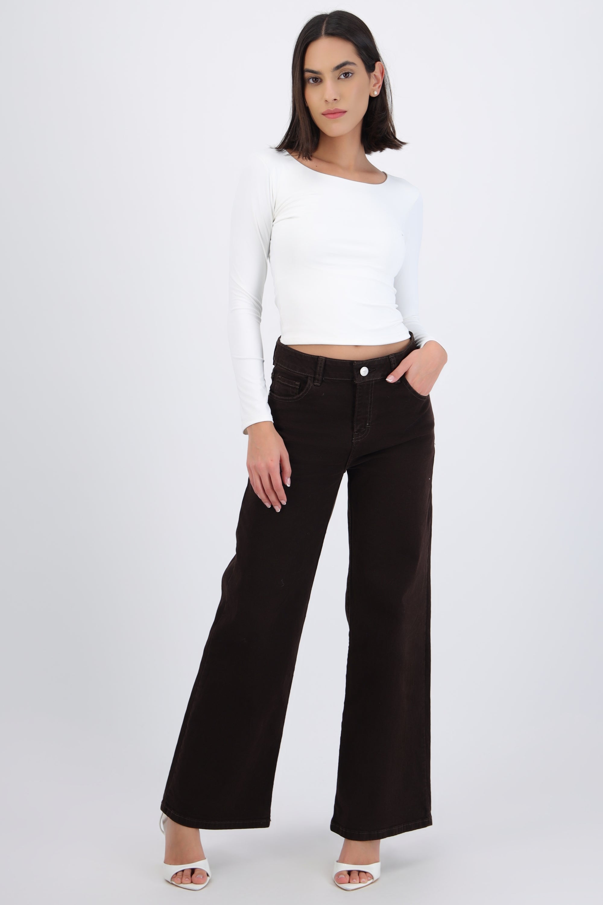 Jeans wide leg straight