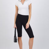 Leggings capri detalle doblez