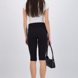 Leggings capri detalle doblez